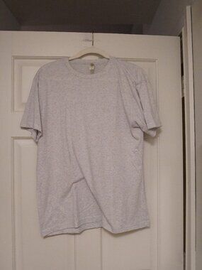 Next Level Apparel Heather Gray Crewneck T-Shirt Men’s Large Basic Tee